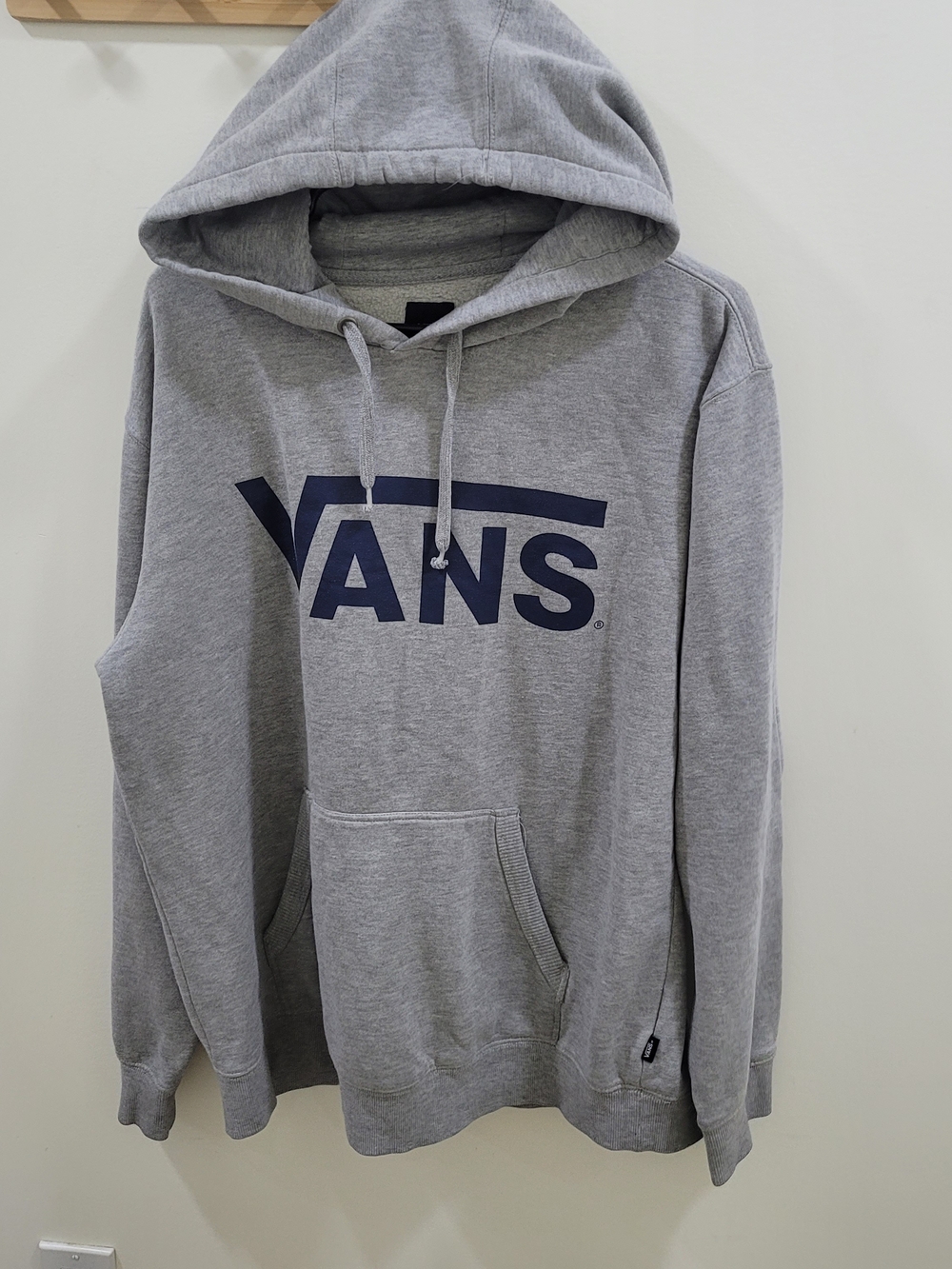 Vans Of The WallMen's Grey Logo Hoodie Like New